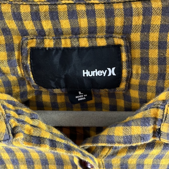 HurleyX Flannel Western Shirt Large - Picture 4 of 5